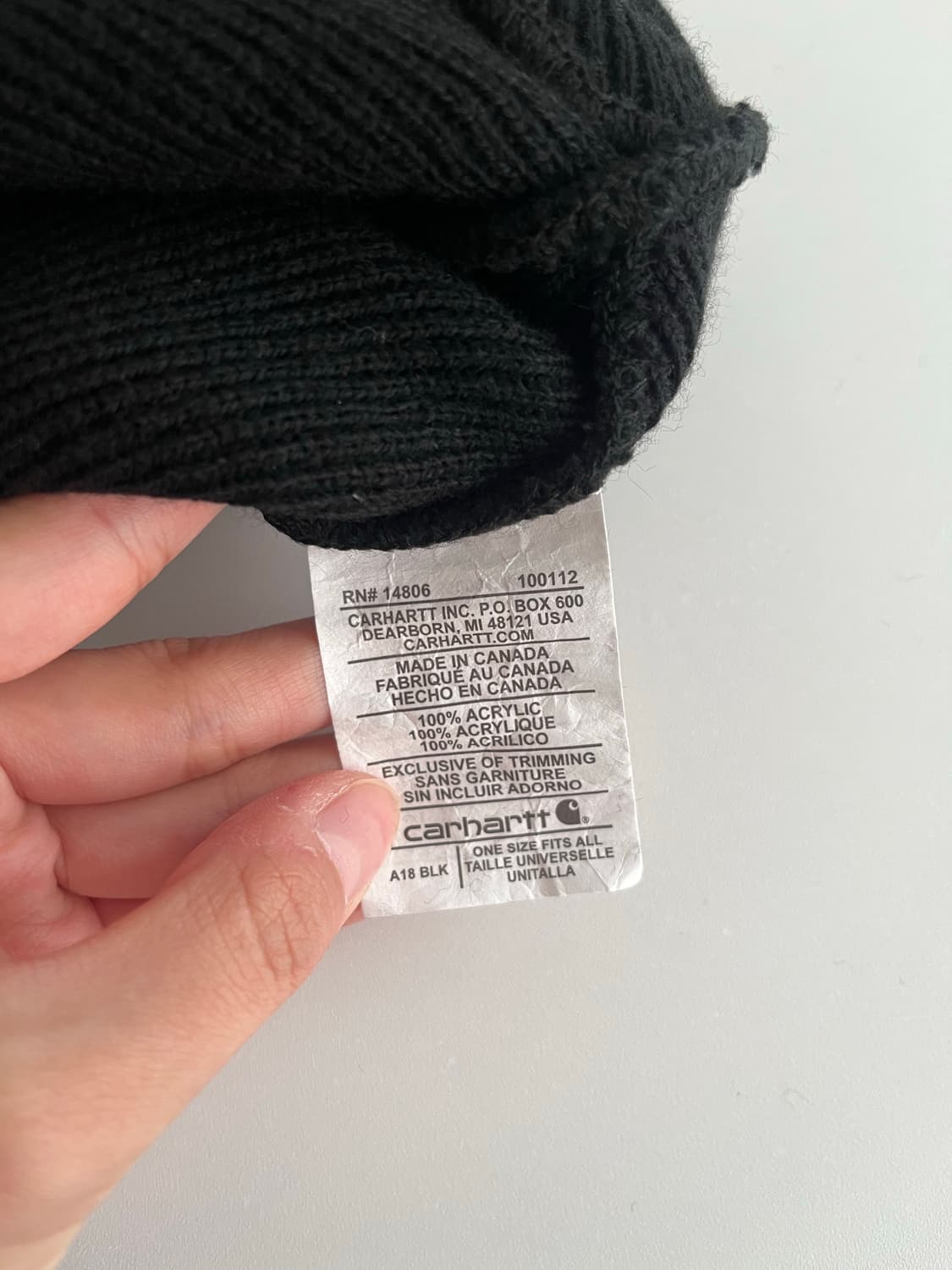 칼하트 비니 블랙 상품이미지4