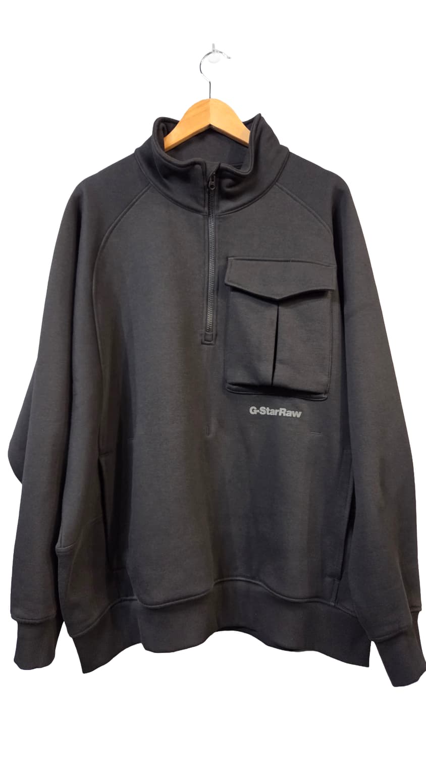 G-Star Raw 하프집업 맨투맨 블랙(XL)디피용/택없음 상품이미지1