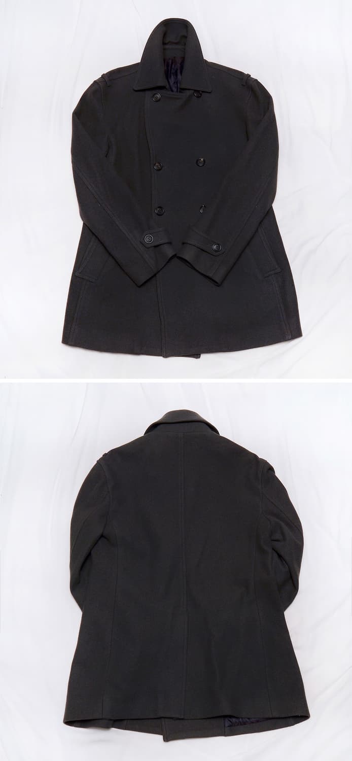 송지오 이탈리안 패브릭 울캐시미어 와이드카라 더블 코트 (100-105) 상품이미지3