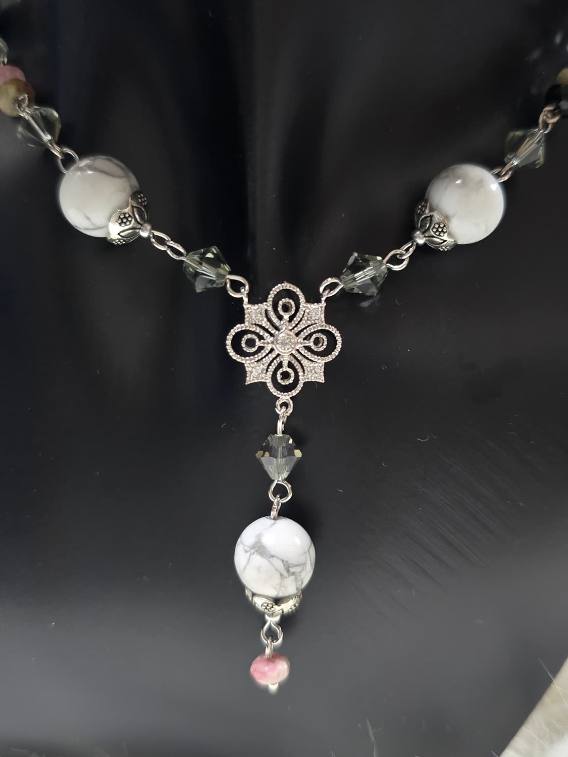 엔틱 백송석 핸드메이드 목걸이  상품이미지2