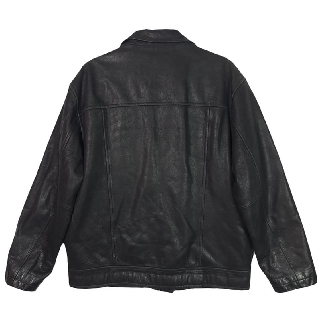 Lee 오리지널 블랙 레더 재킷 L 상품이미지2