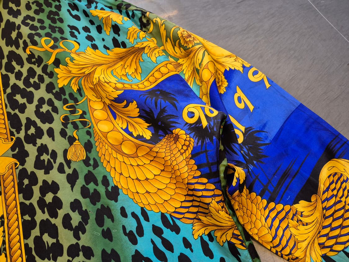 90s 지아니 베르사체 마이애미 실크 셔츠 상품이미지7