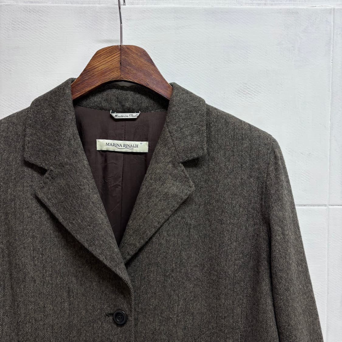 MAXMARA MARINA RINALDI 울앙고라 헤링본 자켓  상품이미지2