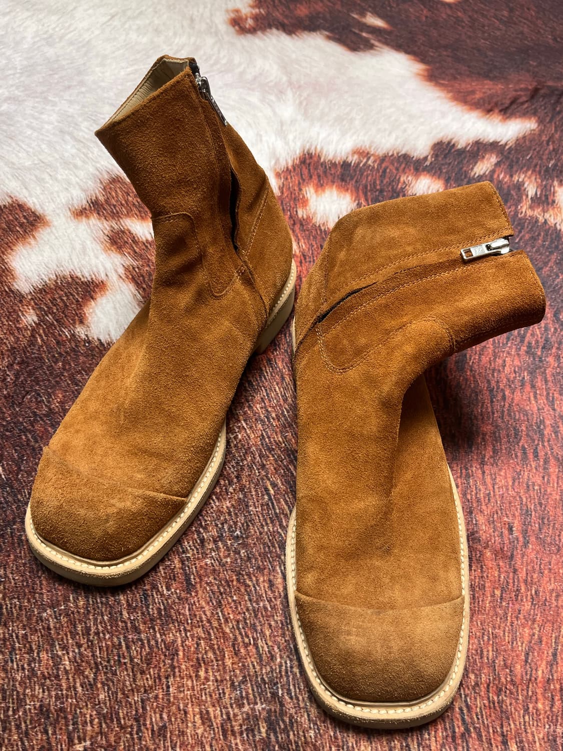 [275] Vatoz 바토즈 스웨이드 앵클부츠 카멜 상품이미지3