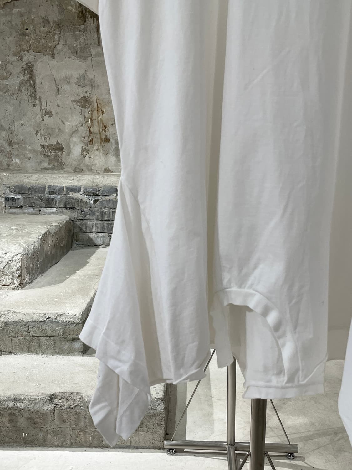 mm6 메종 마르지엘라 화이트 리버스 코튼 하프 롱 원피스 상품이미지4