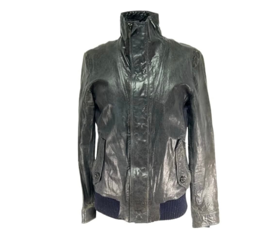 우영미 하이넥 레더자켓 구합니다!!갈색or블랙 상품이미지1