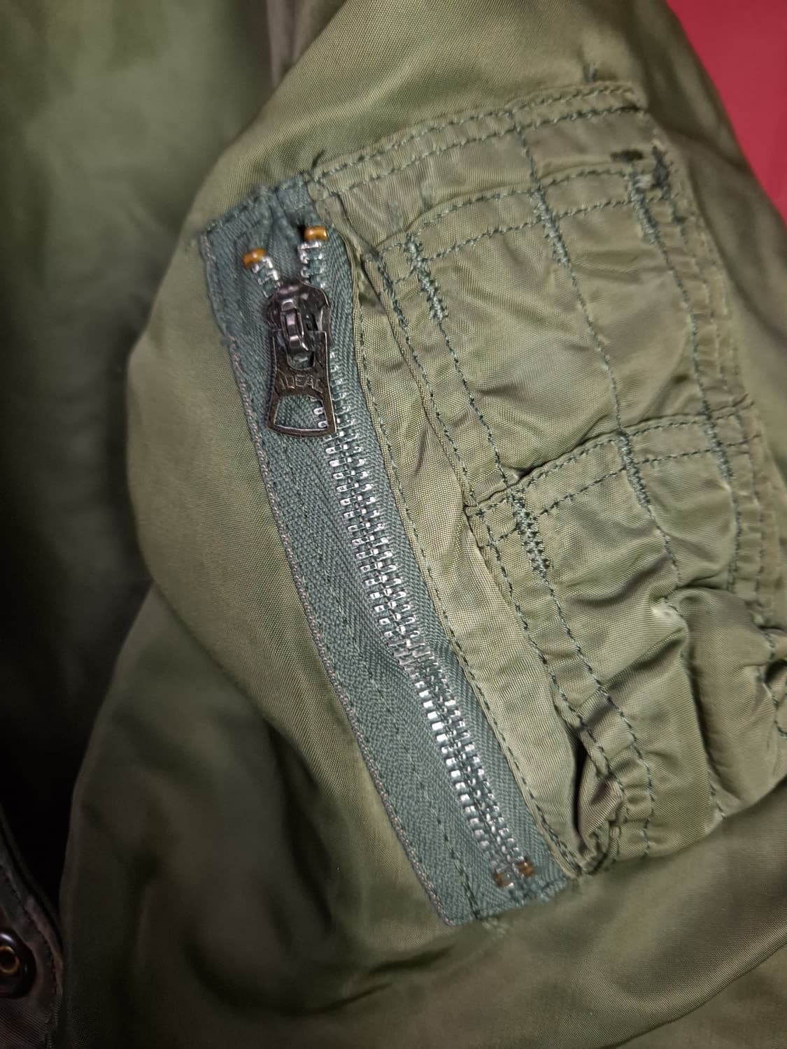 오리지날 미국제조 알파사 미공군 민수용 MA-1 항공자켓 상품이미지4