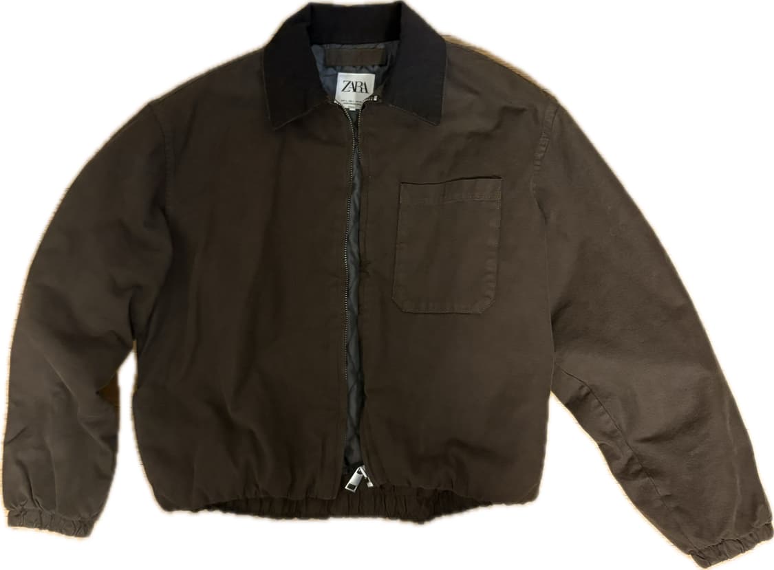 자라 코튼 패디드 블루종 자켓 상품이미지1