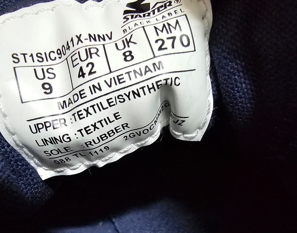 스타터 블랙라벨  네이비  스니커즈  270. 새상품 상품이미지5