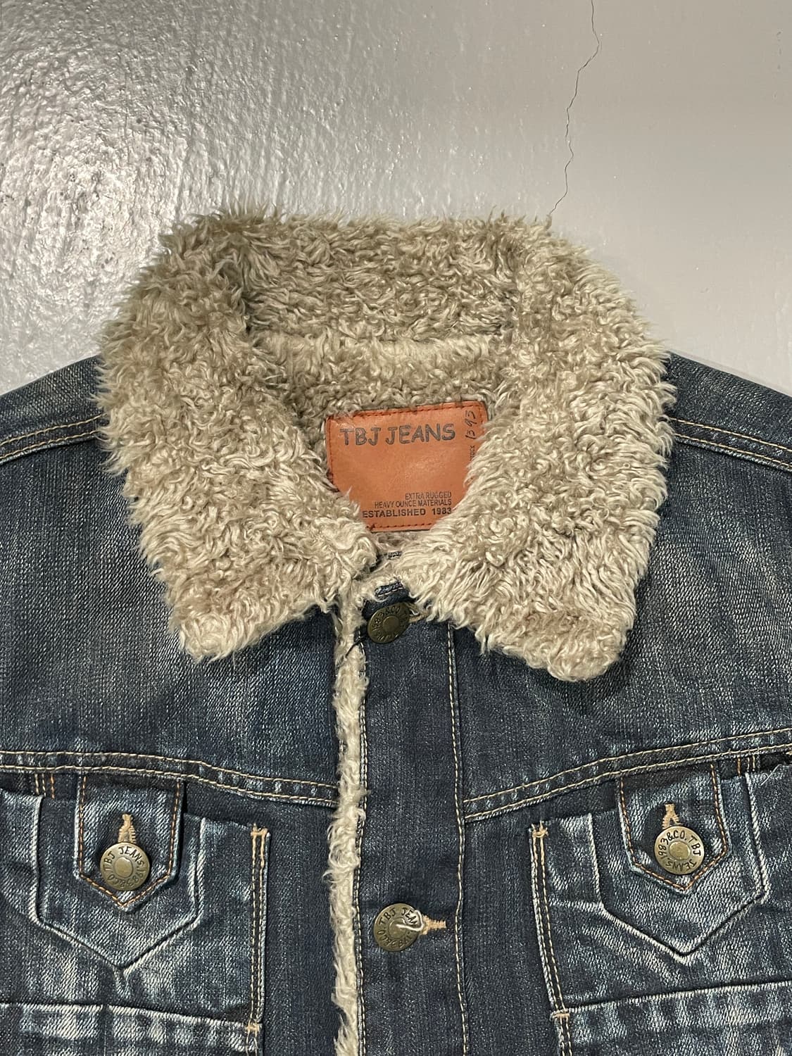 빈티지 데님 쉐르파 자켓   상품이미지7