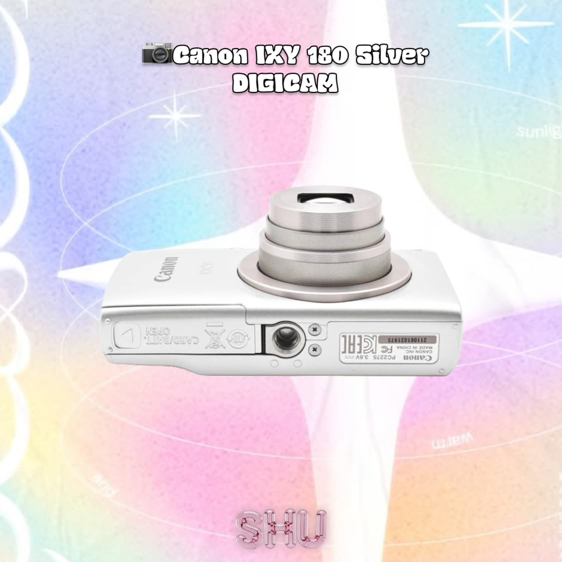 캐논 익시 IXY 180 빈티지 레트로 디지털 카메라 실버 상품이미지5