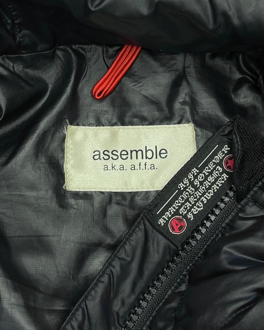 assemble a.k.a AFFA 11AW 아가일 퀼팅 다운 자켓 상품이미지9