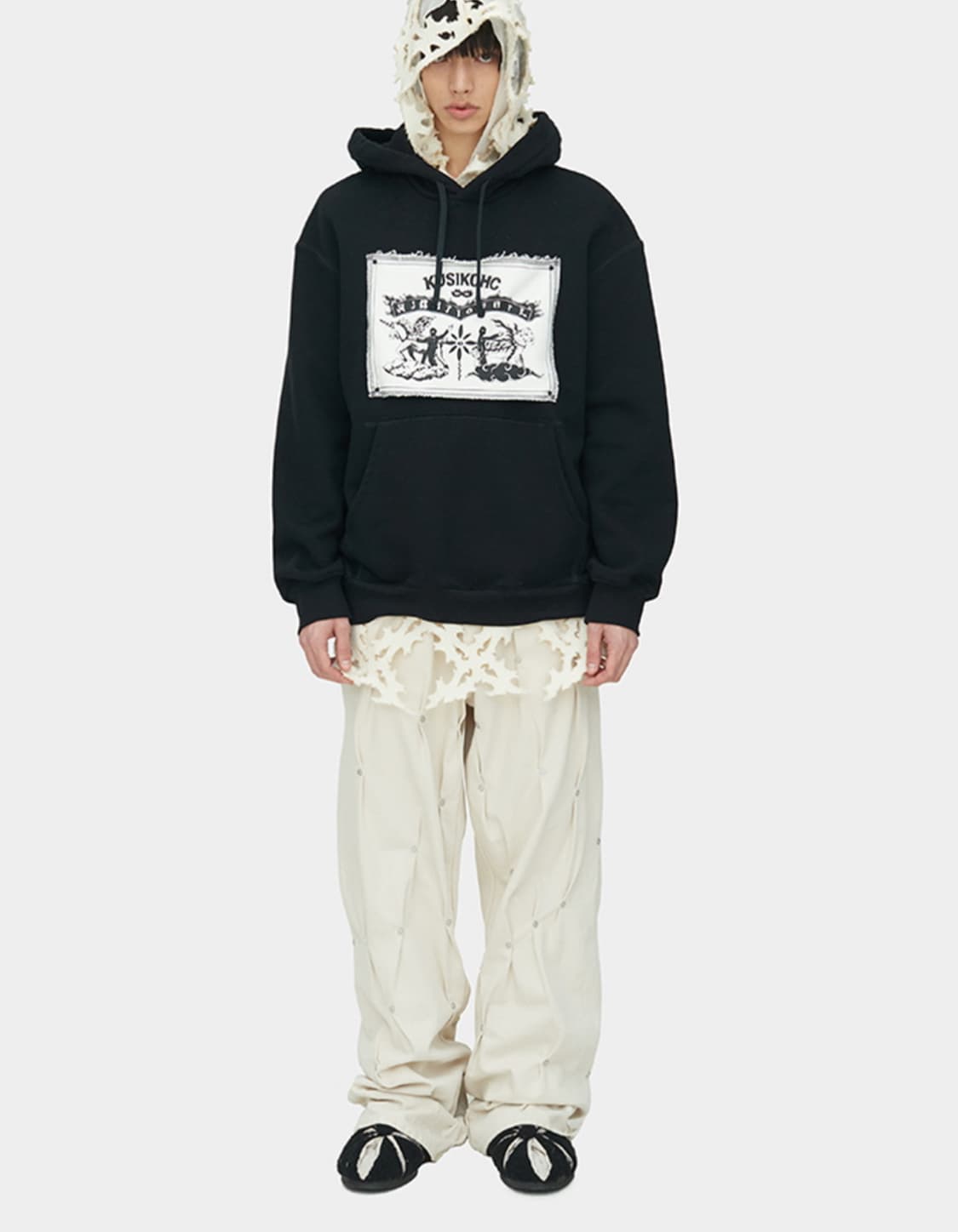 [새상품]쿠시코크 블랙 후디 M 상품이미지2