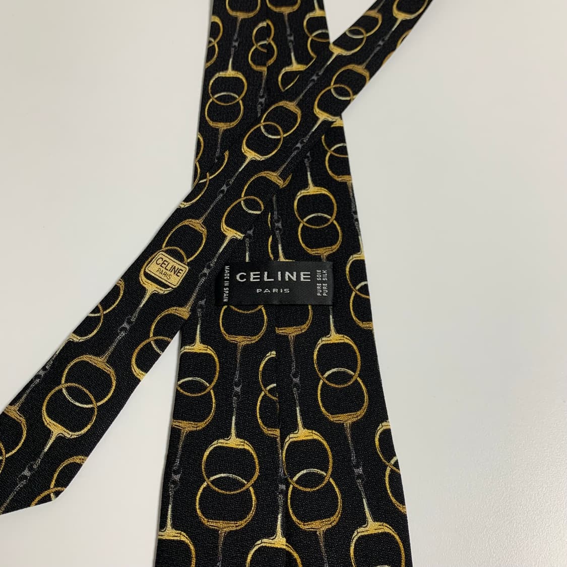 셀린느(CELINE) 명품넥타이 클래식 정장패션 블랙컬러 A등급 상품이미지6