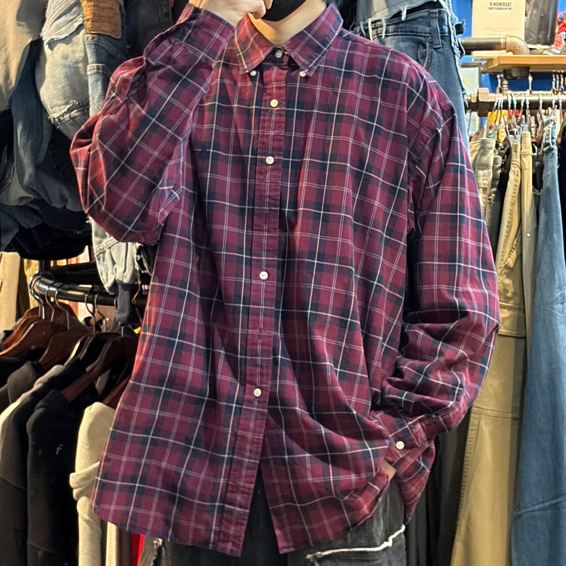 [No.9]Polo 폴로 체크 긴팔셔츠 상품이미지2