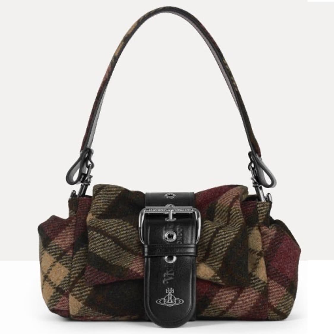 비비안웨스트우드 헤이즐 트레저 라이트 체크 숄더백 상품이미지1