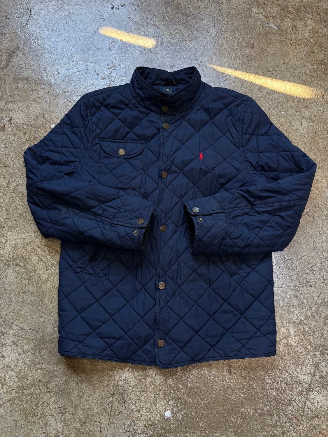 폴로 네이비 퀼팅 자켓 상품이미지1