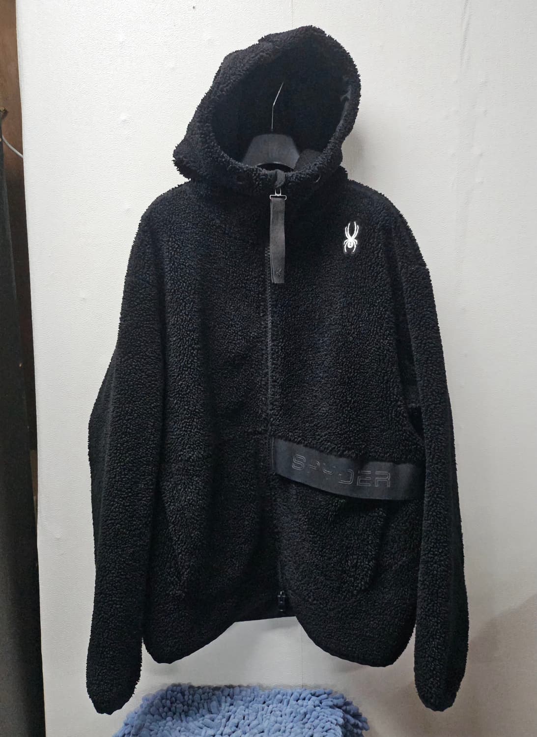 Spyder 스파이더 블랙 후리스 후드 집업 XL 상품이미지1
