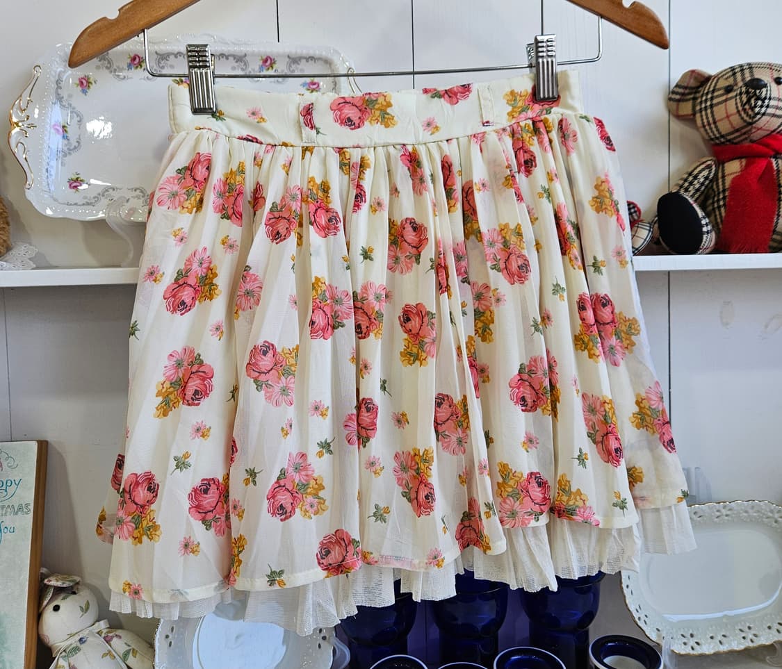 (INGNI) 플라워 쉬폰 캉캉 스커트 상품이미지2