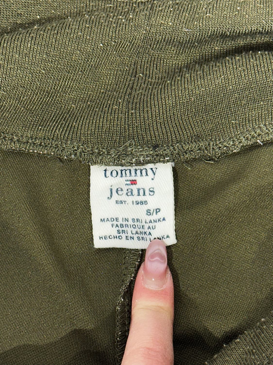 타미 힐피거 대대장 부츠컷 카키 사이드 라인 추리닝 바지 트레이닝 팬츠 상품이미지7