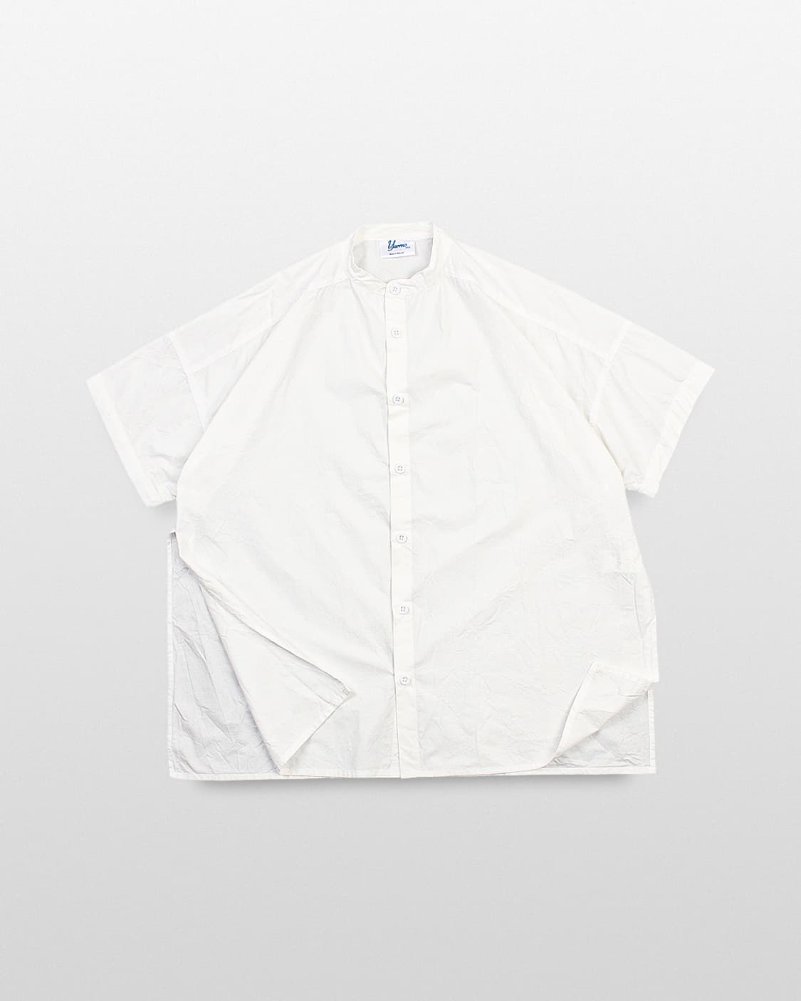 YARMO Oversized Band Collar Half Shirt ( 상품이미지1