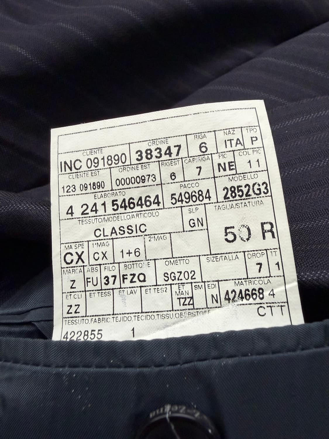 에르메네질도 제냐 클래식 핀스트라이프 2버튼 블레이저 상품이미지4