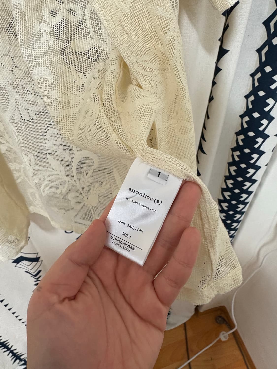 아노니모아노니마 / 코튼 레이스 셔츠 상품이미지7