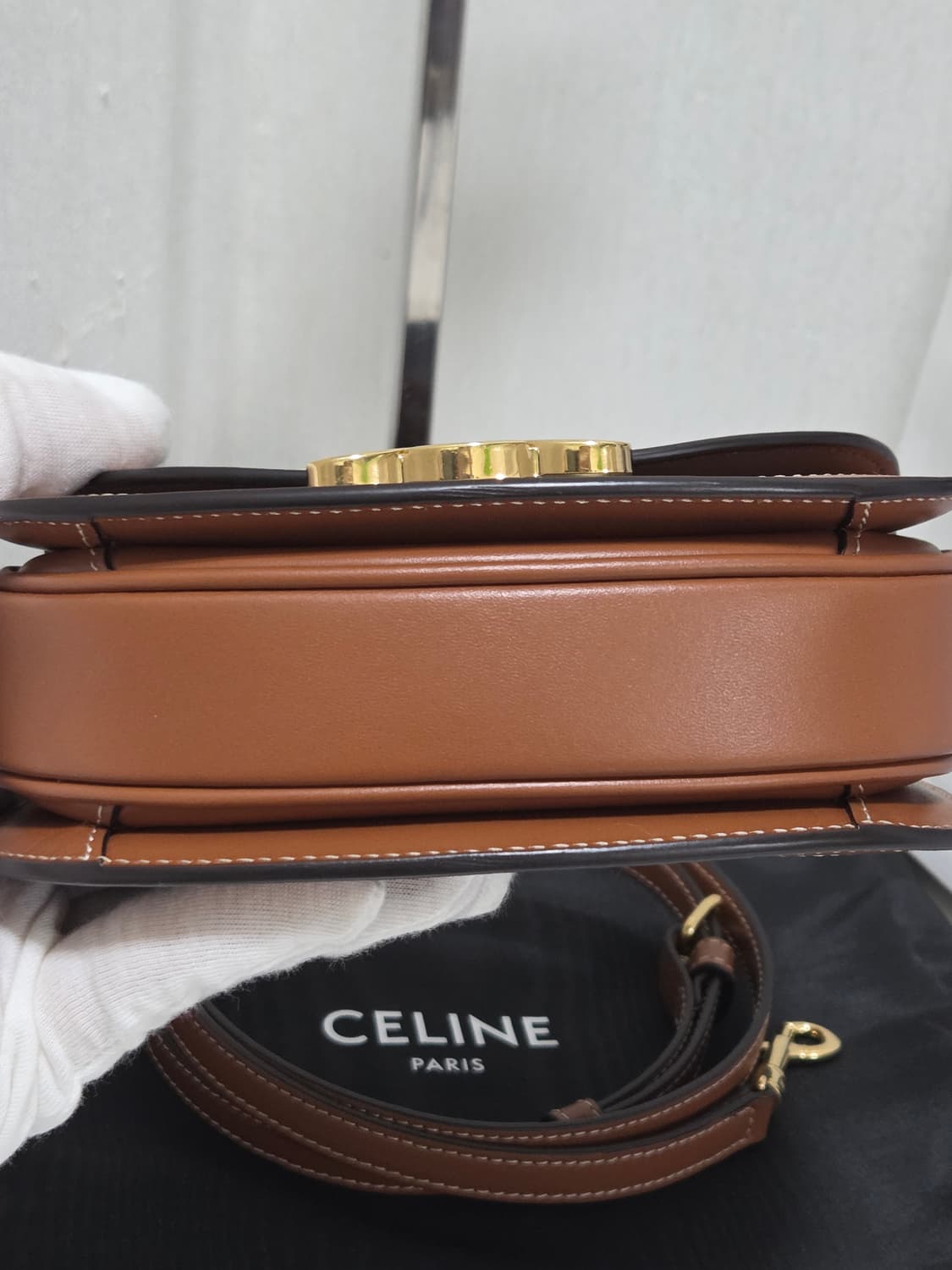 [새상품급] 셀린느 트리오페 클레아 미니 베사체 Tan 상품이미지6