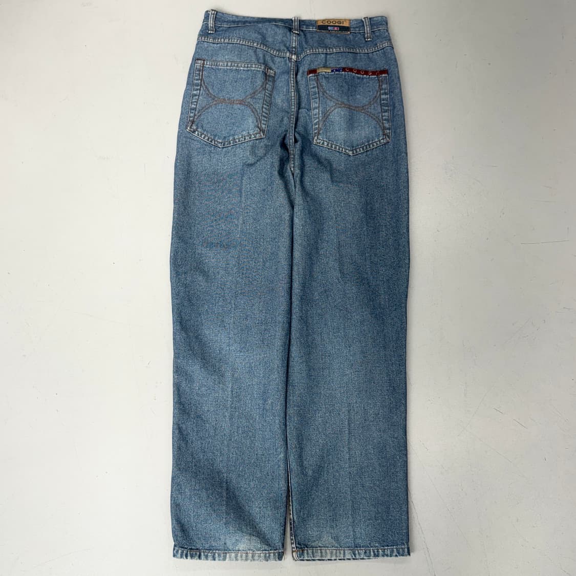 쿠지 사이드라인 올드스쿨 배기핏 데님팬츠 상품이미지3