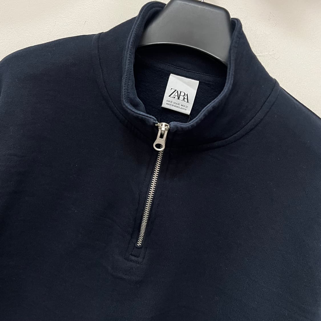 ZARA 자라 베이직 반집업 맨투맨 XL 상품이미지3