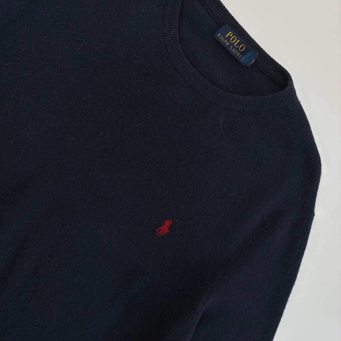 Polo 폴로 랄프로렌 네이비 울 라운드 니트 상품이미지3