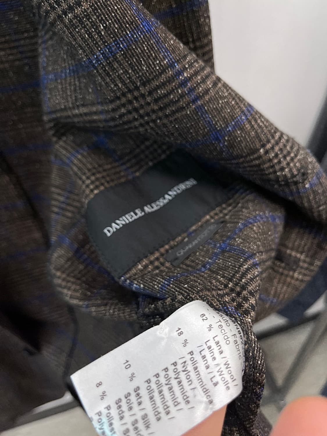 95) 다니엘알레산드리니 브라운 체크자켓  상품이미지9