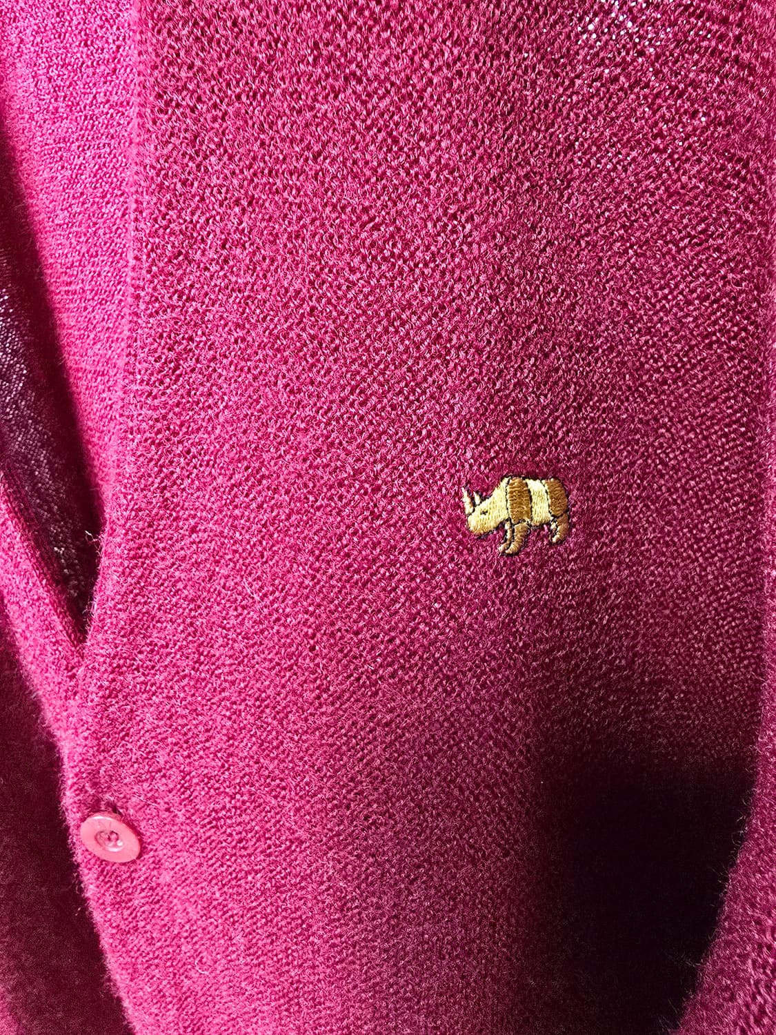 PAT 클래식 레드 브이넥 가디건 (1247) 상품이미지5