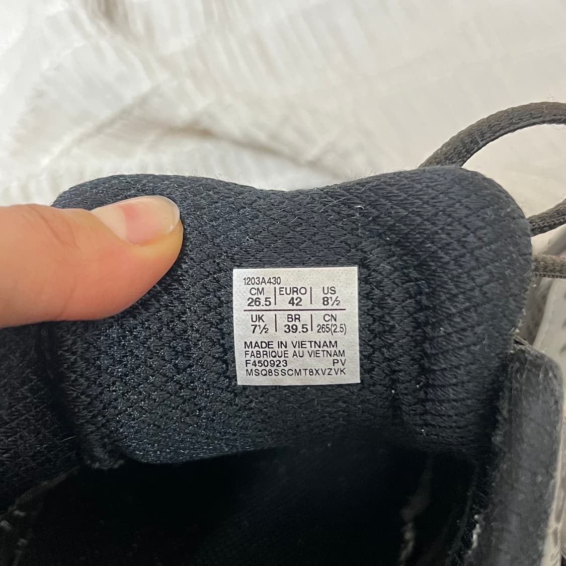 아식스 아트모스 언더마이카 젤카야노14 페퍼블랙 265 상품이미지3