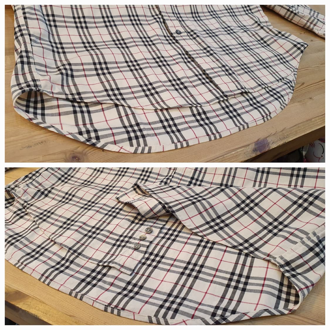 105.버버리 스판 체크셔츠 상품이미지6