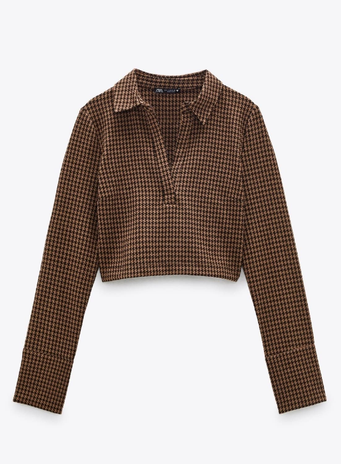 ZARA / 하운드투스 체크 크롭 카라티 상품이미지2