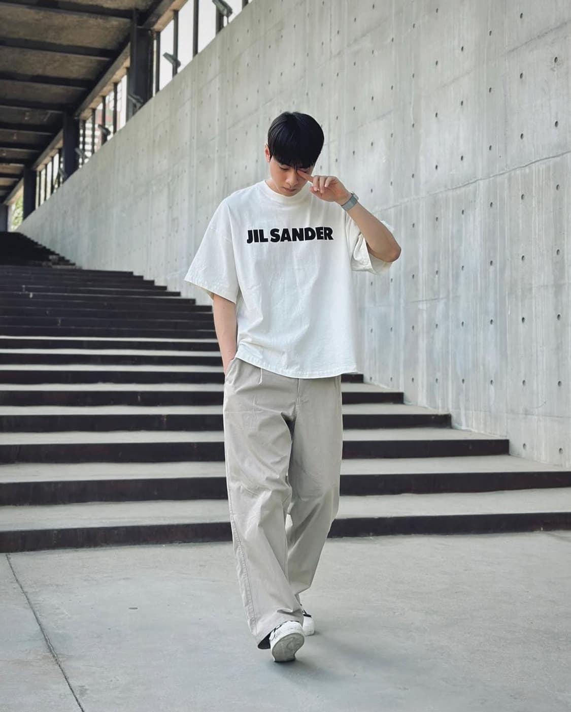 질샌더 로고 반팔 티셔츠 상품이미지2