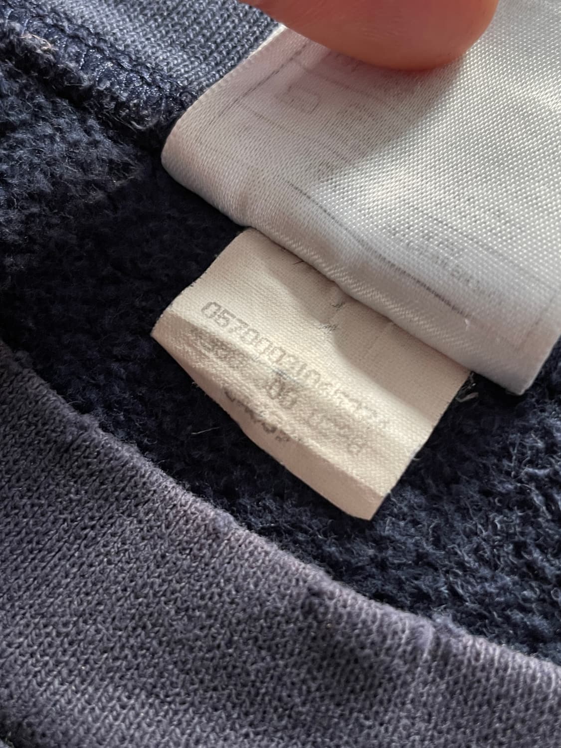 USA Made)90s Nike Swoosh Faded Navy 상품이미지8