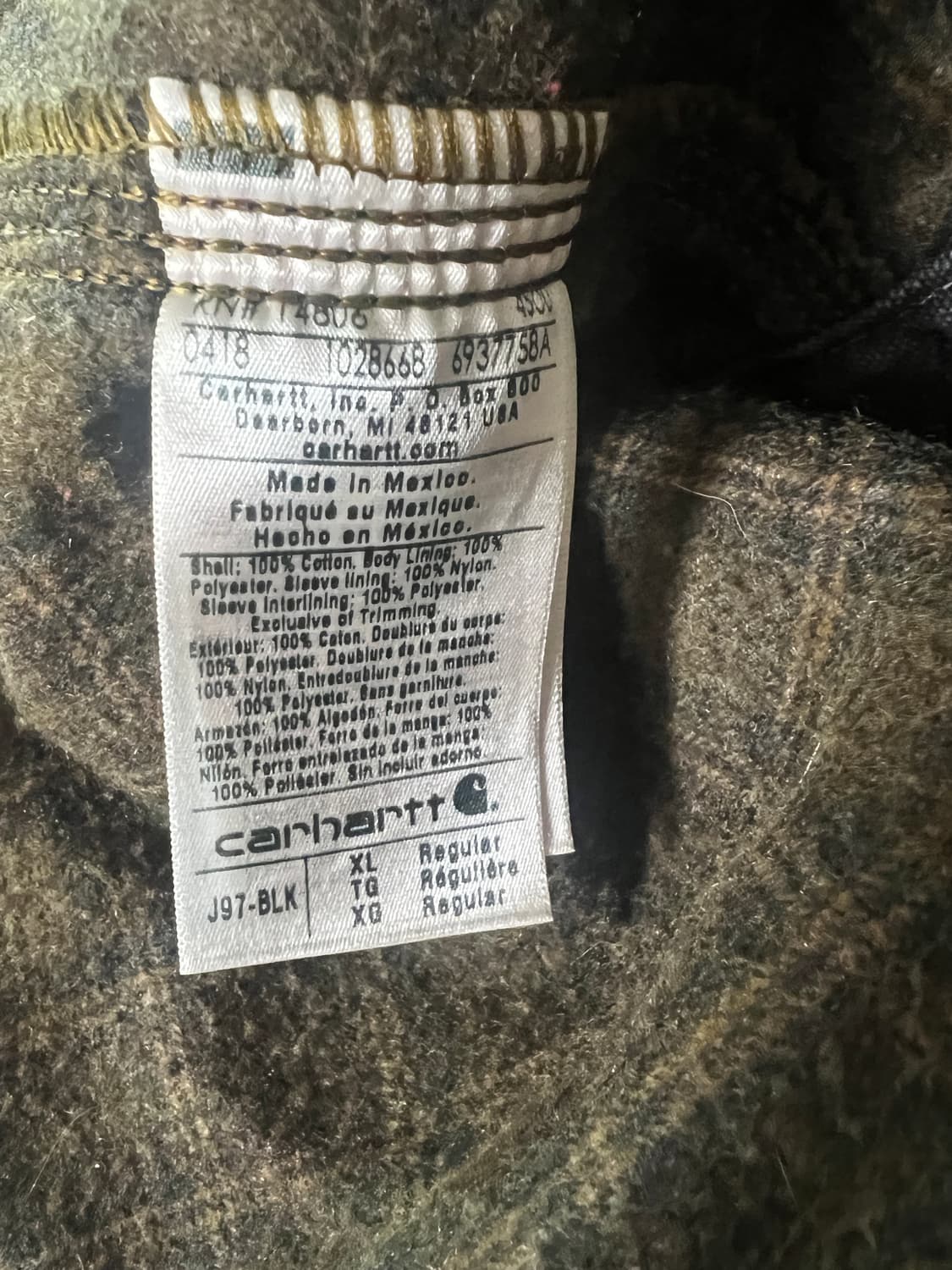 칼하트 디트로이트 J97 BLK (블랙) 상품이미지5