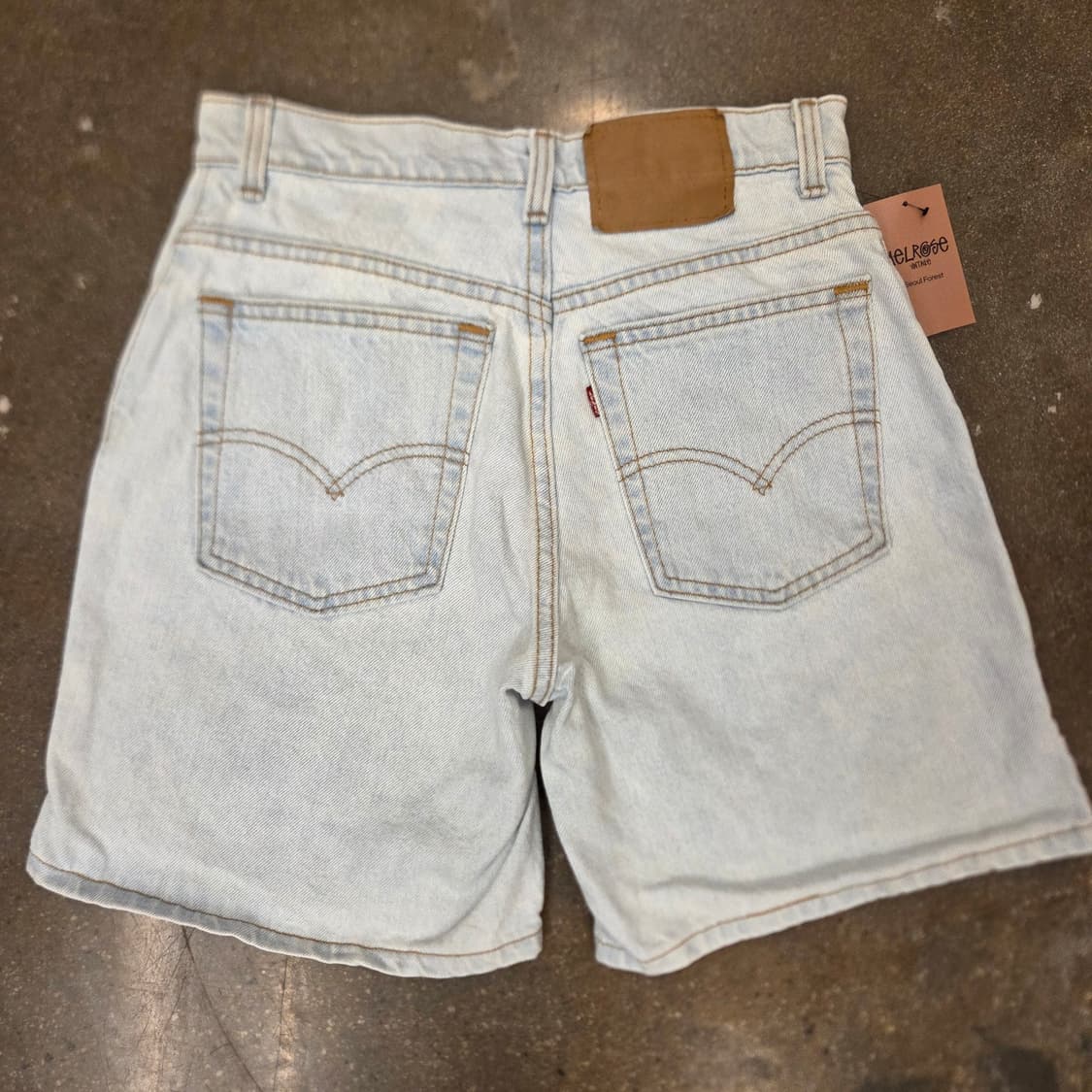 90s 리바이스 550 Made in USA 연청 데님 반바지 상품이미지5