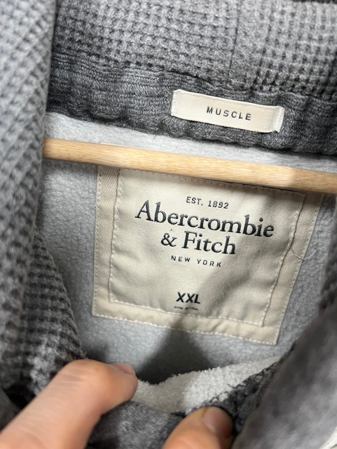 아베크롬비 빅로고 아치로고 풀오버 후드티 상품이미지5