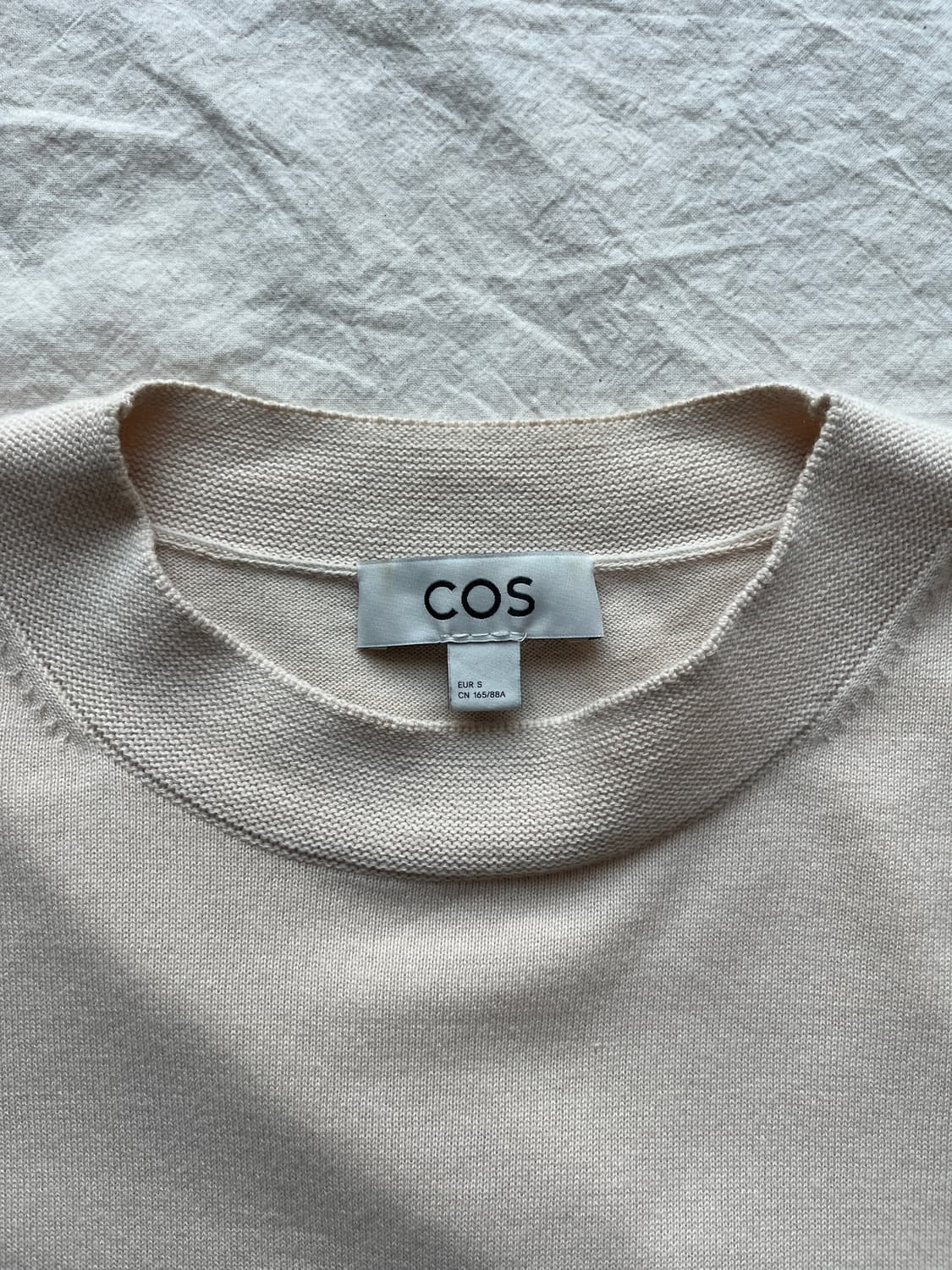 Cos 코스 배색 반팔 니트 상품이미지3