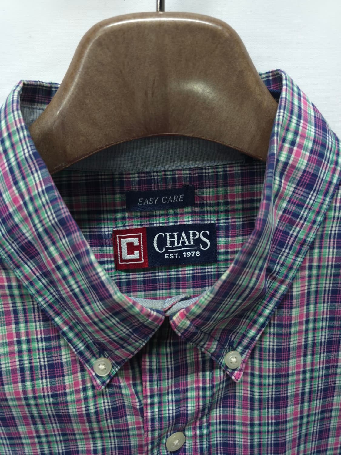 챕스 체크 패턴 버튼다운 빅셔츠(~110) 상품이미지6