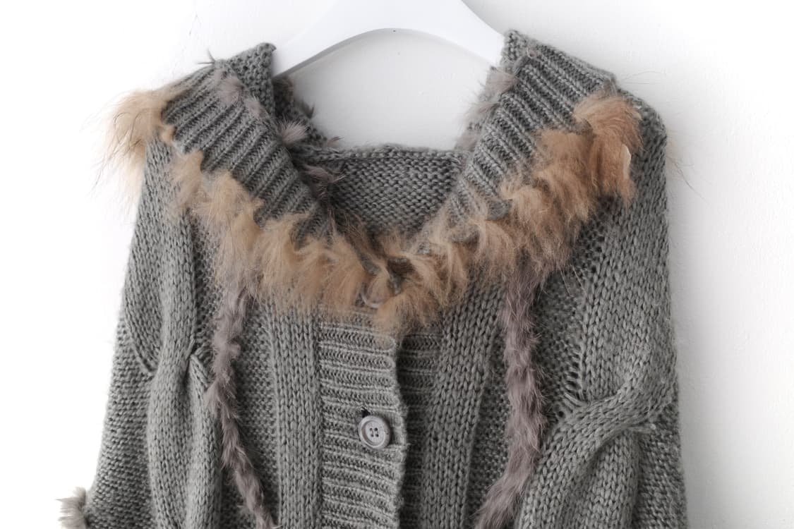 fur grunge cape 상품이미지3