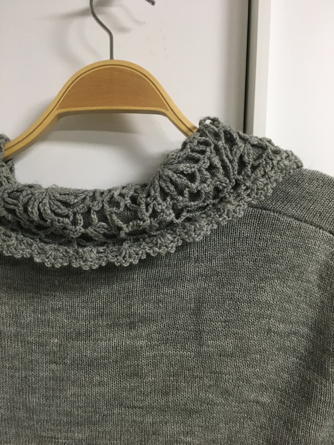 레이스 디테일 그레이 vtg 가디건 상품이미지3