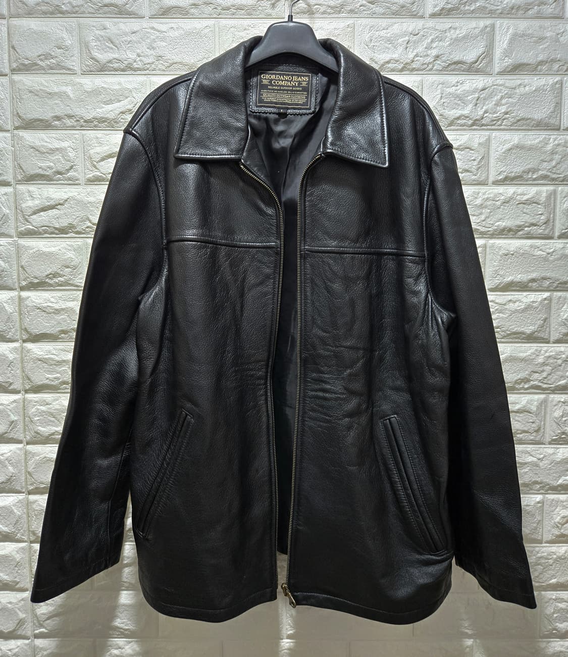지오다노 진스 소가죽 자켓 100 상품이미지2