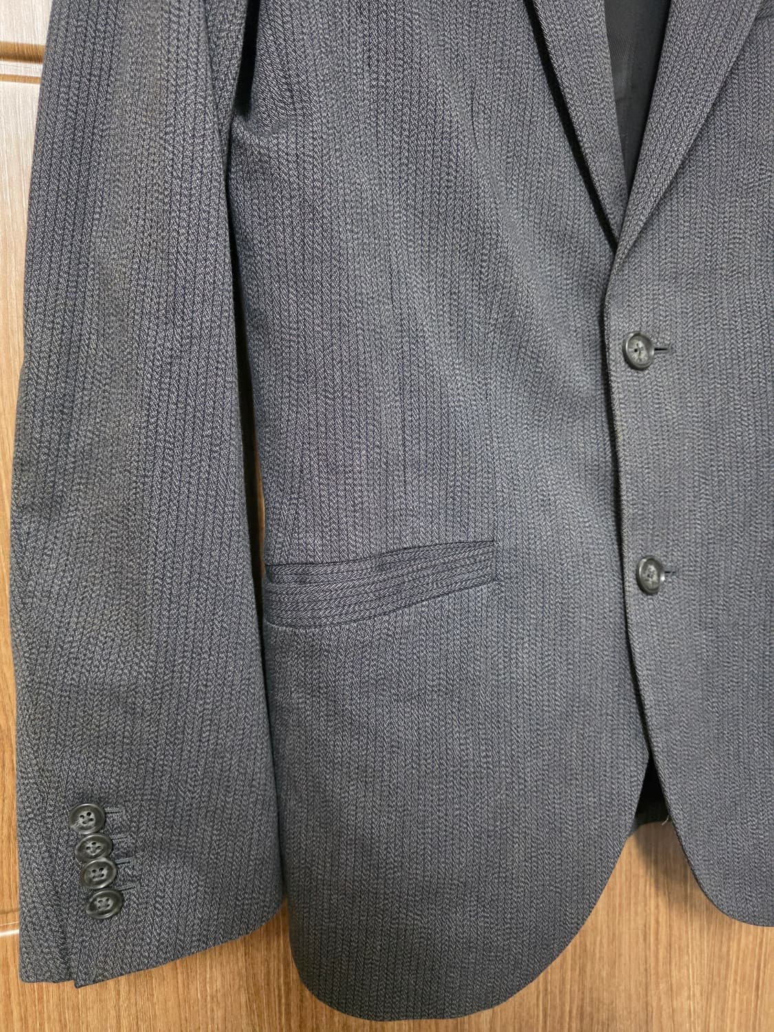 아르마니 익스체인지 헤링본 코튼 자켓 블레이저 38사이즈 상품이미지6