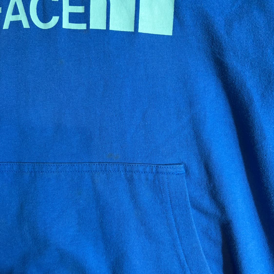 노스페이스 블루 로고 후드티 상품이미지5