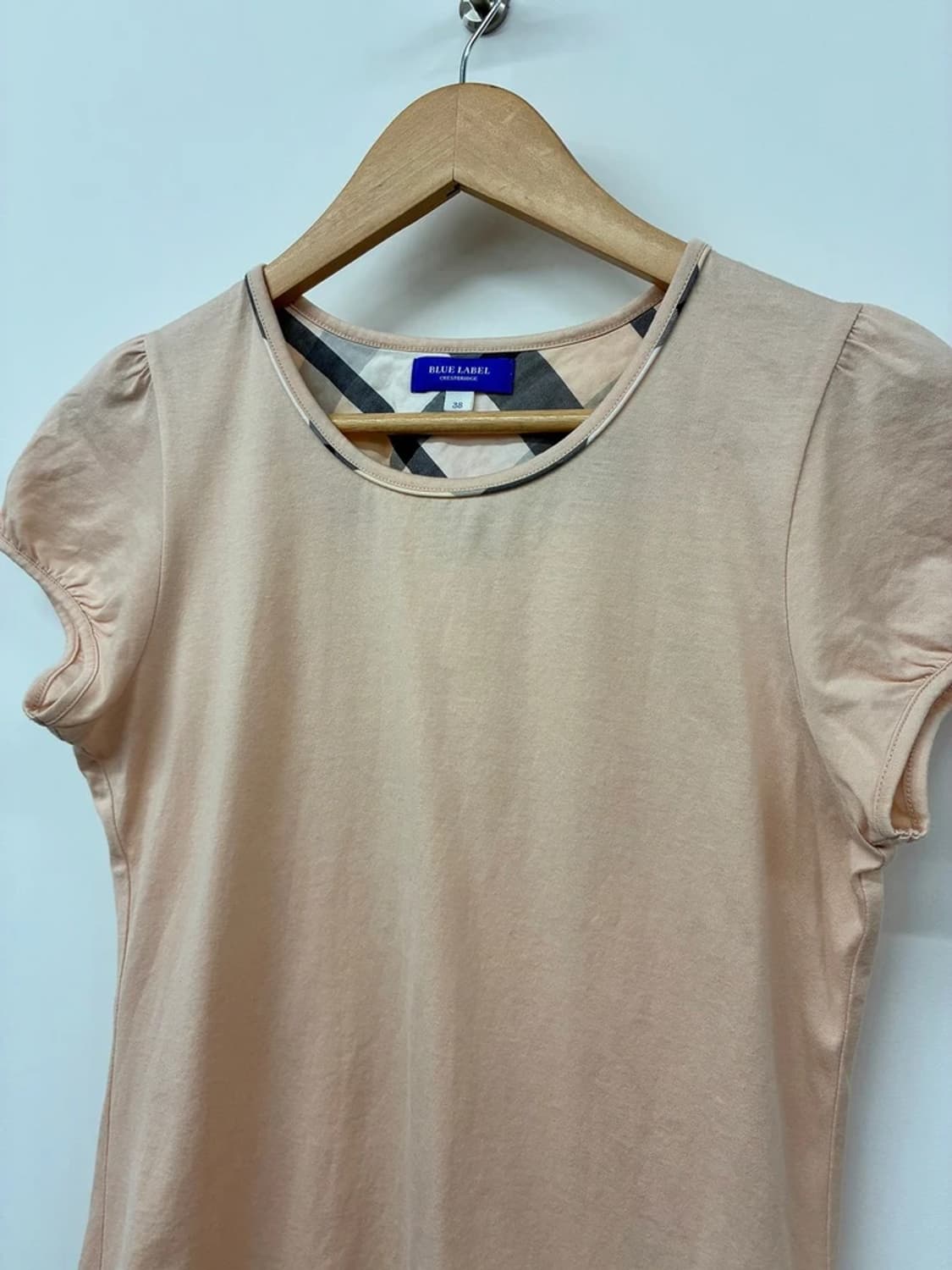 버버리 00's 블루라벨 핑크 코튼 반팔 티셔츠 PN9766 상품이미지2