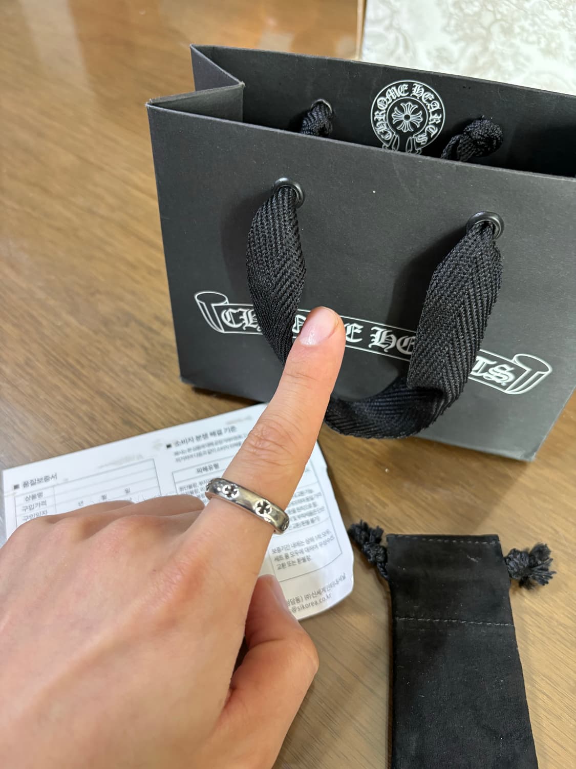 크롬하츠 네거티브 플러스링 us9.5 상품이미지1